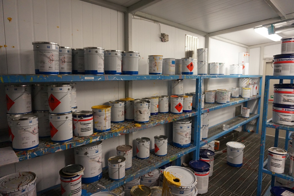 Approx 120 tins of unopened Paint