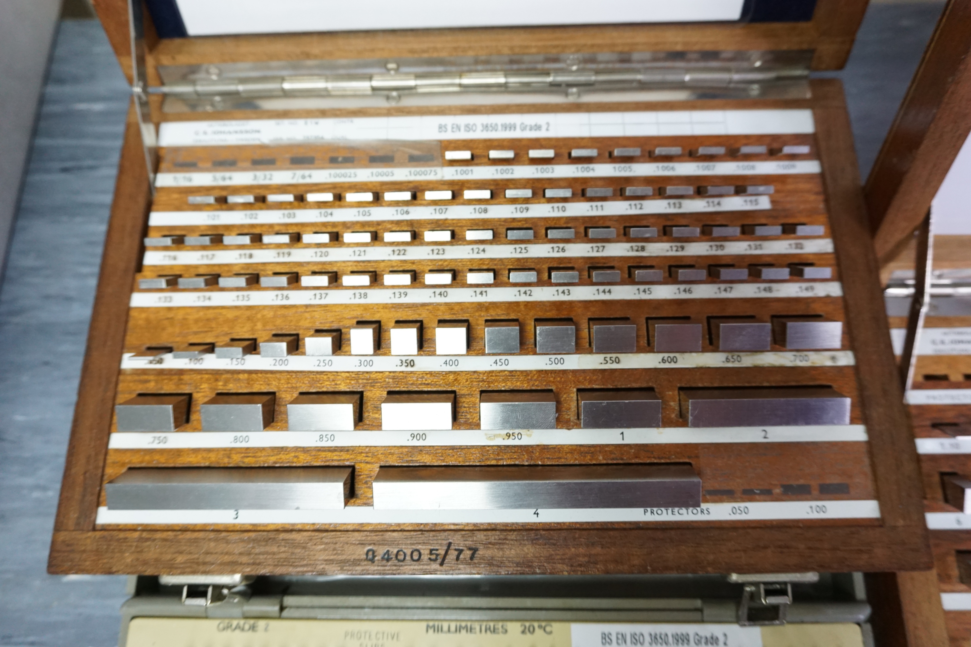 Qty of Metric and Imperial Slip Gauges