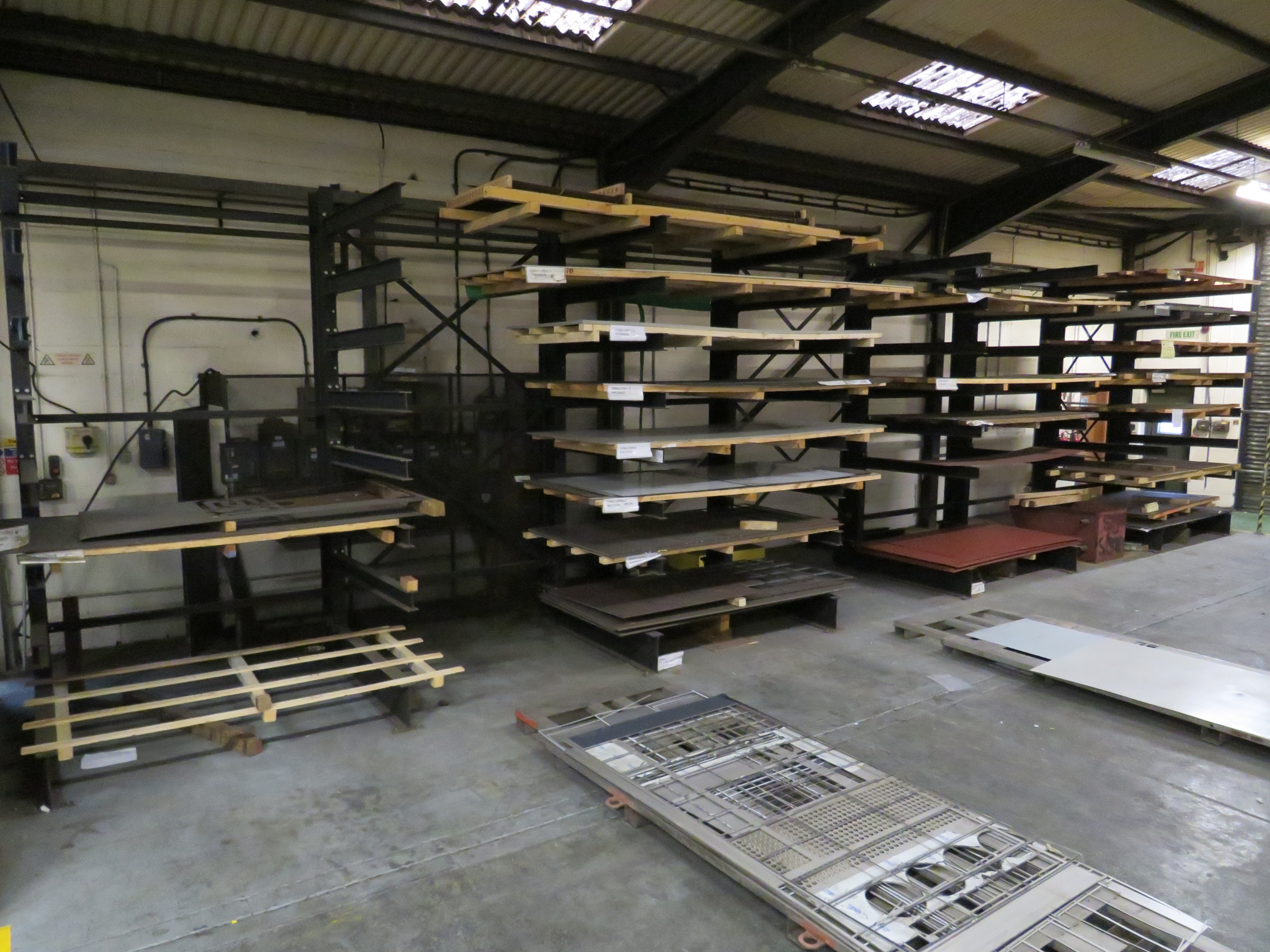 (6) Bays Adjustable Sheet Steel Racks