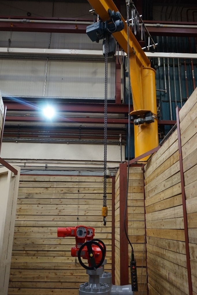 Jib Crane with Motorised Movement