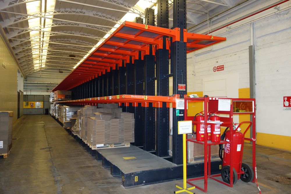 Transima Double Sided Cantilever 3 Tier Racking