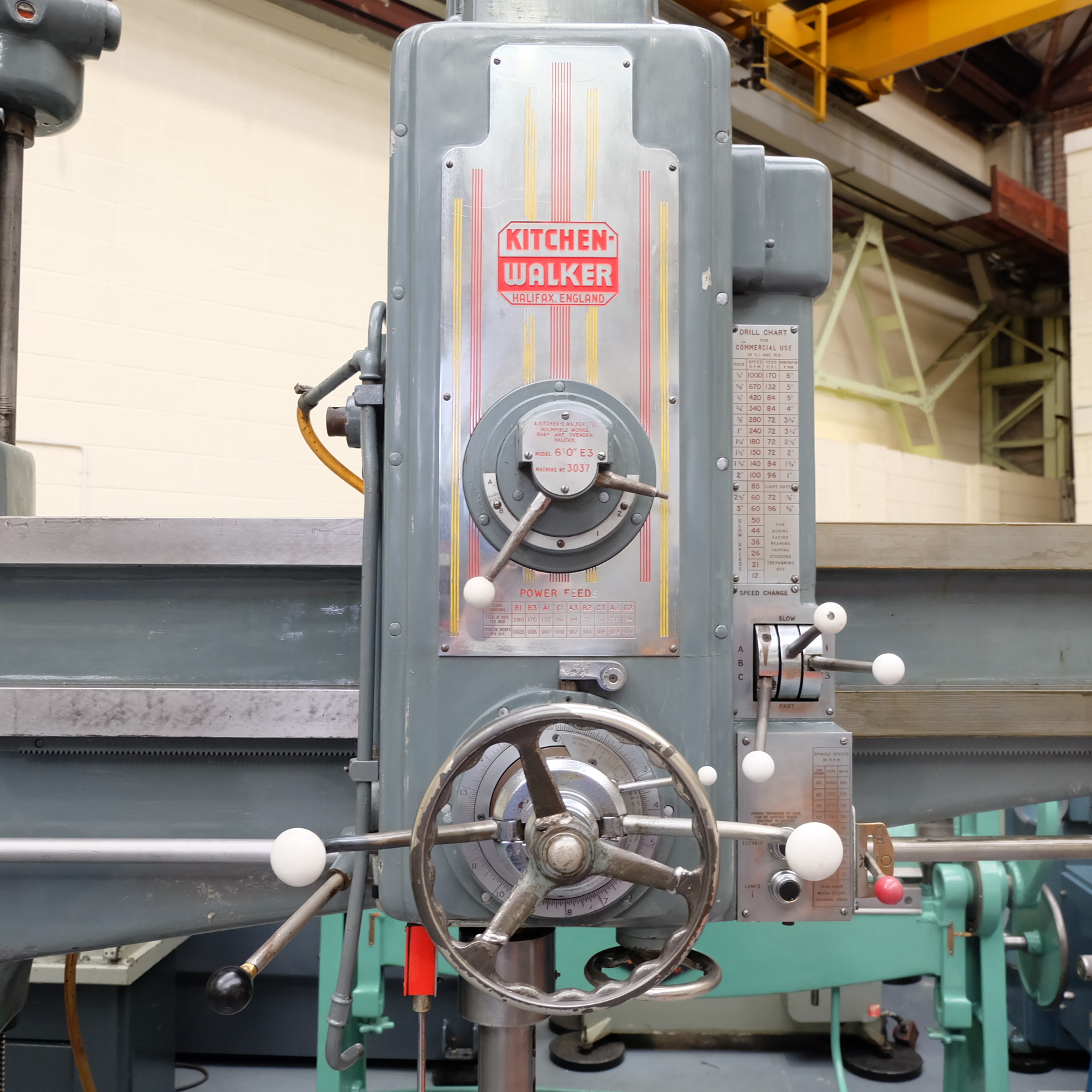 Kitchen & Walker Type E3 - 6FT Radial Arm Drill