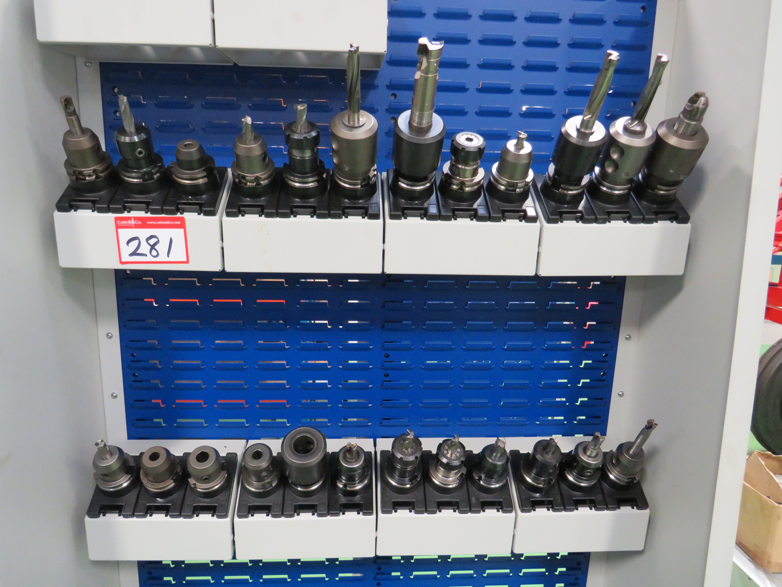 Rack with Qty Cat 40 Tooling