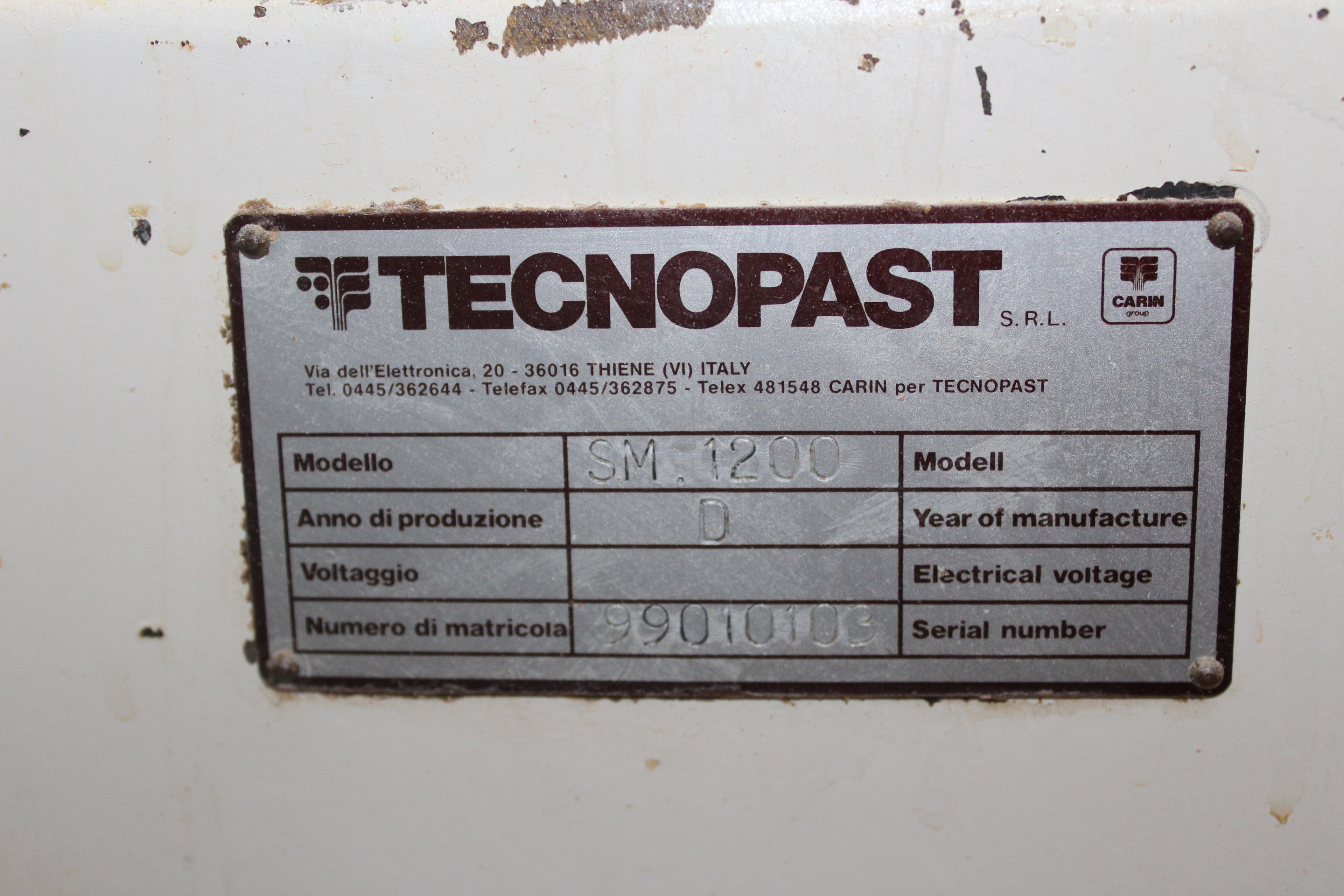 Tecnopast Model SP100 Spiral Mixer