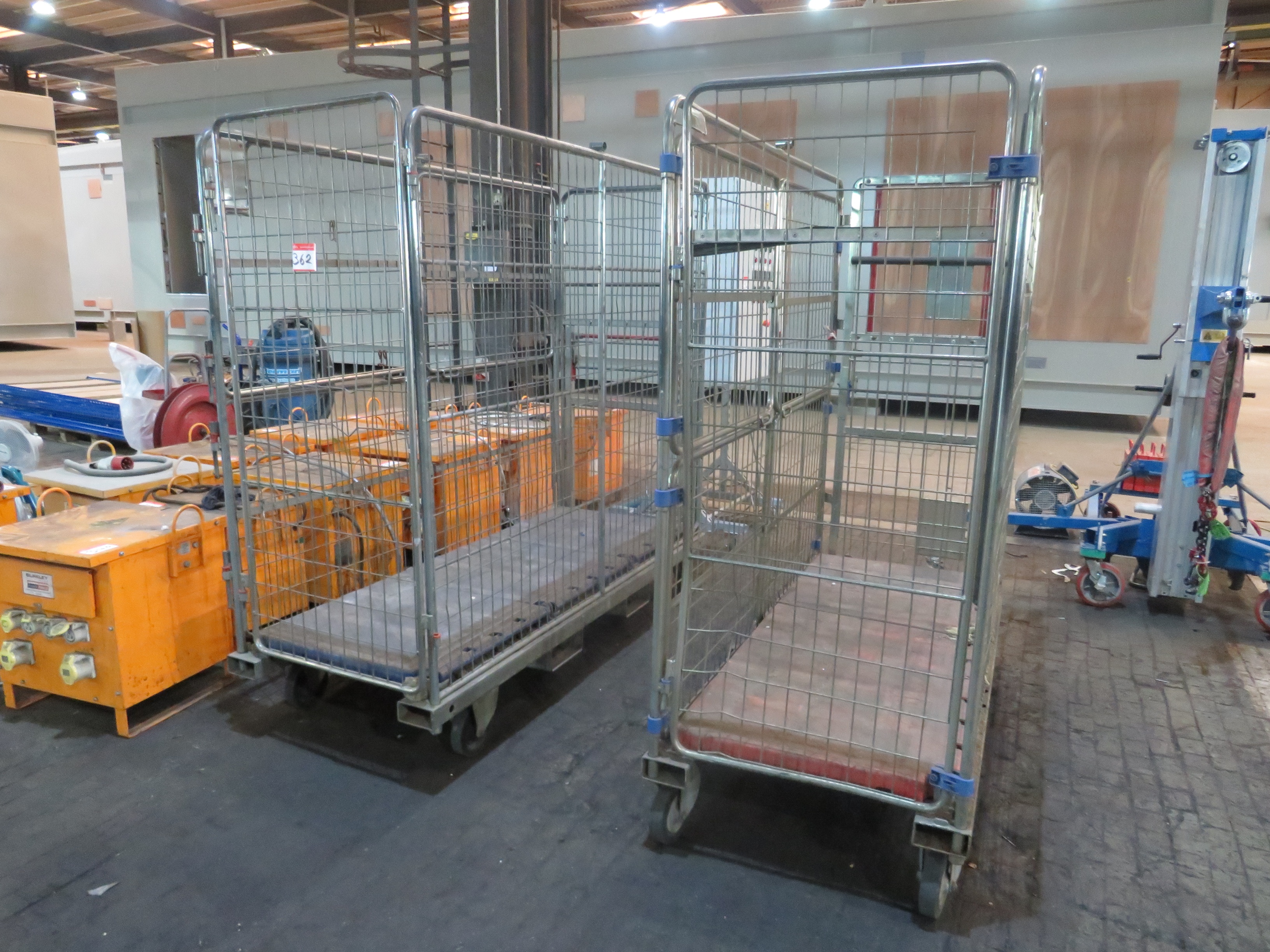 (2) x Cages on Wheels, (8) x Pallet Cages