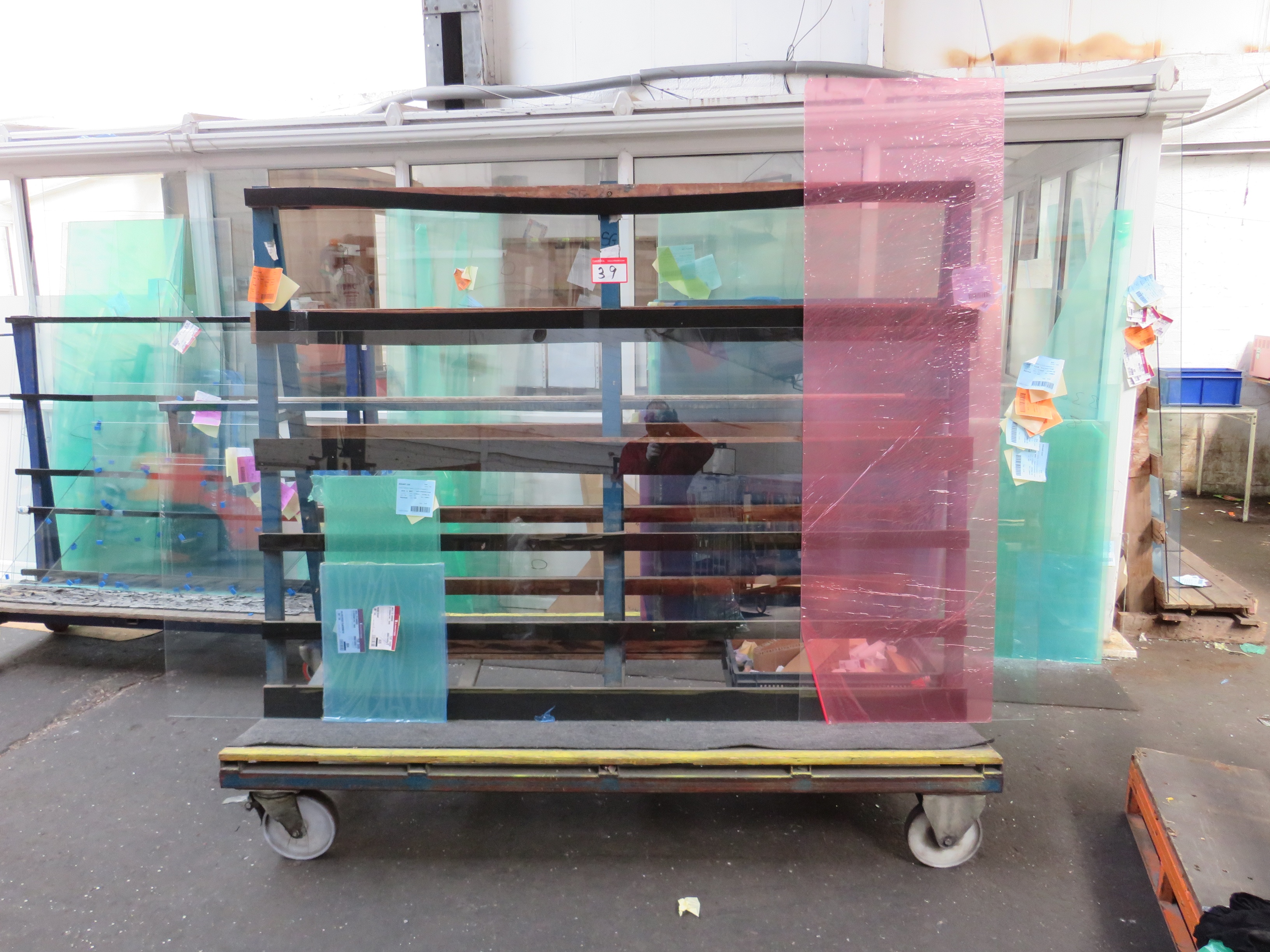 Mobile Glass Rack 2m x 1m x 2.2m High