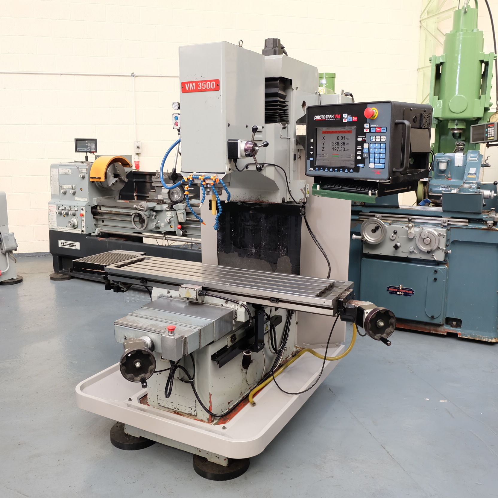 XYZ VM3500 Model KRB2 CNC Bed Mill