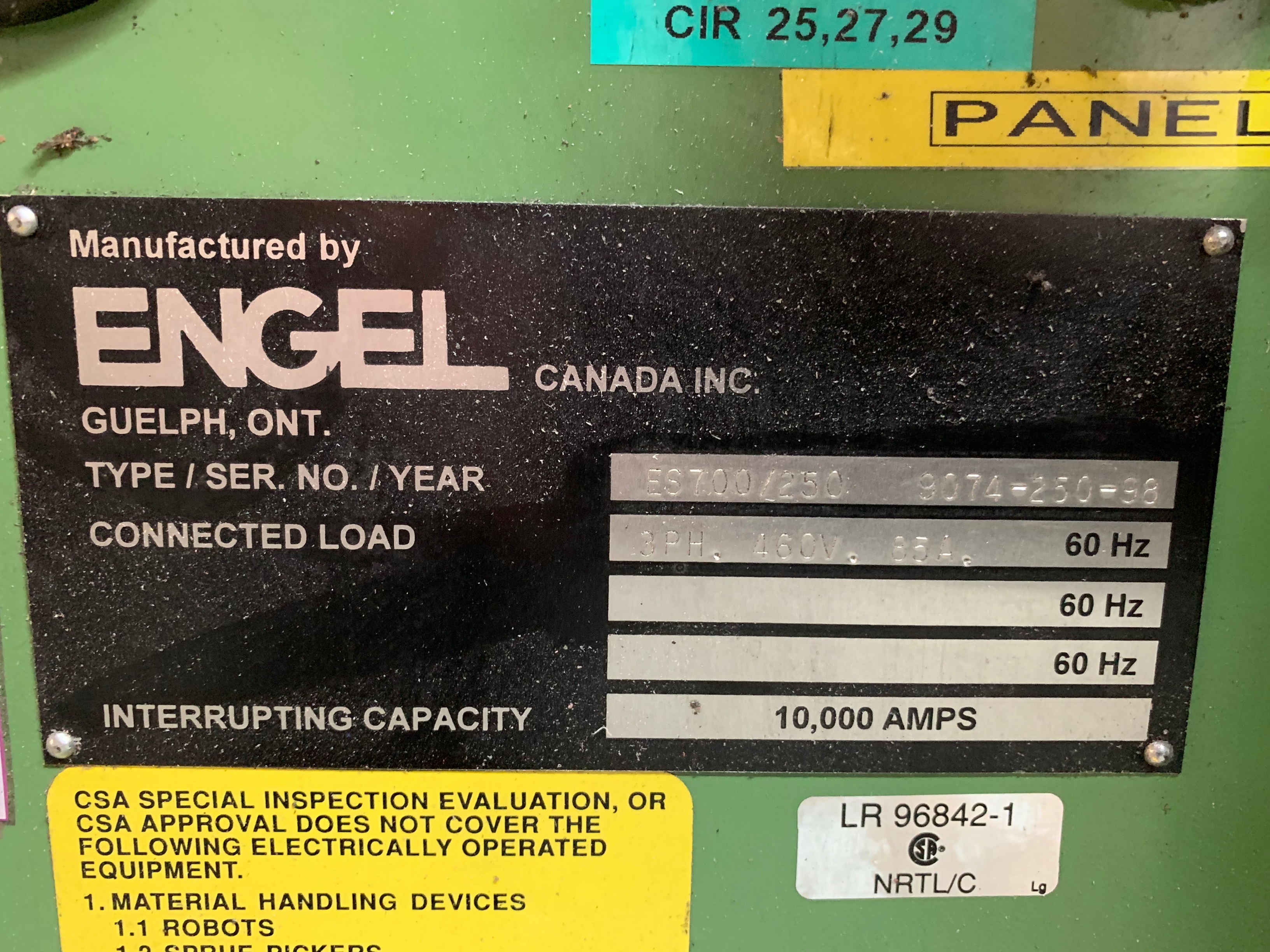 ENGEL ES700/250 Injection Molding Machine