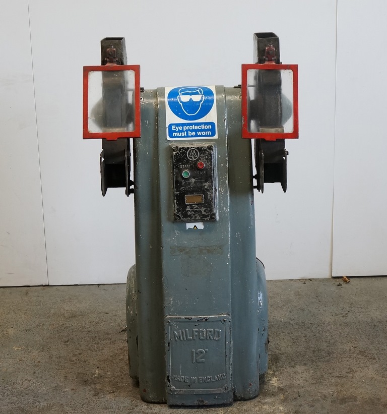 Milford 12" Double Ended Pedestal Grinder