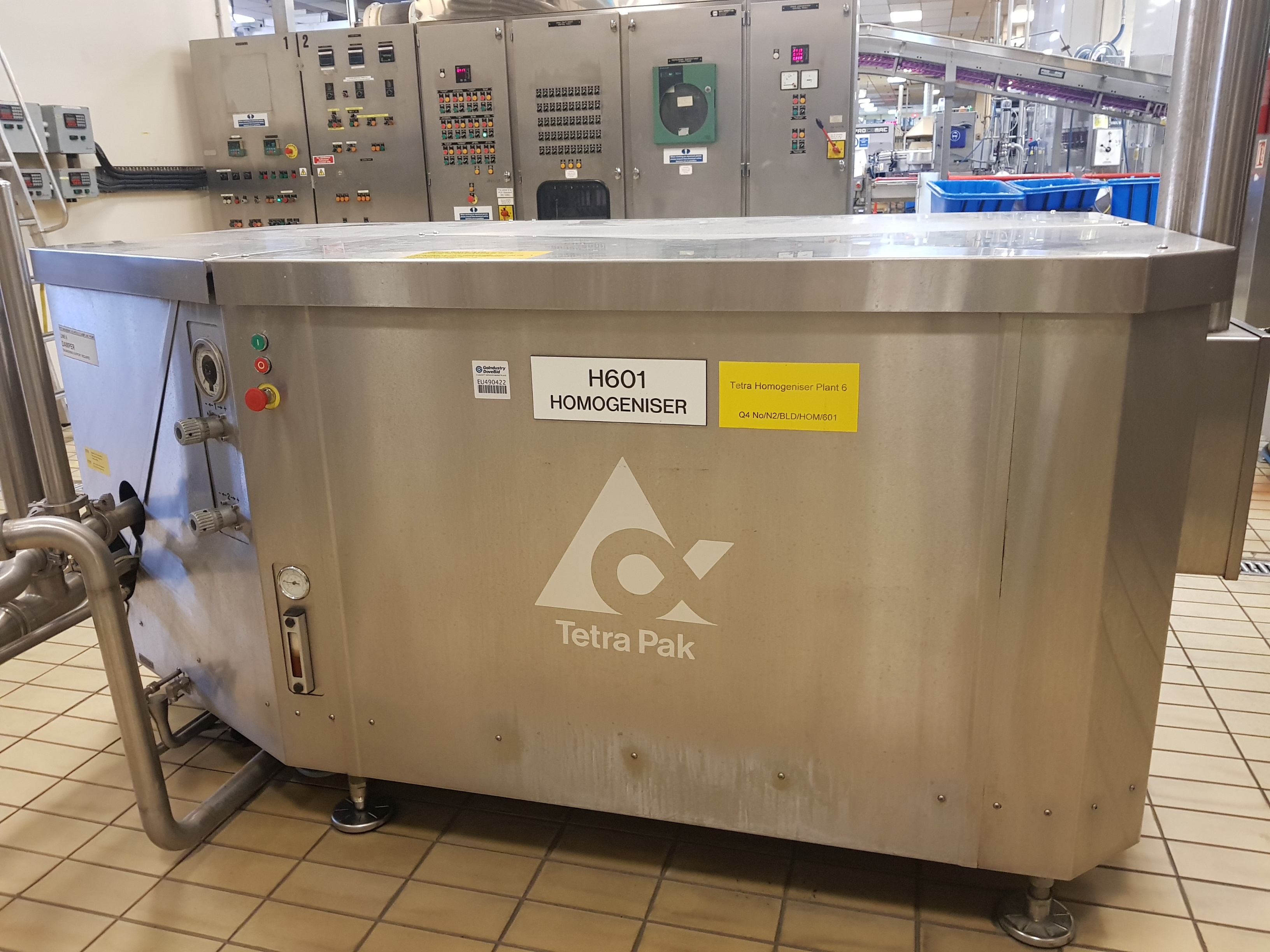 Tetra Pak Alex 25 Homogeniser Line 6