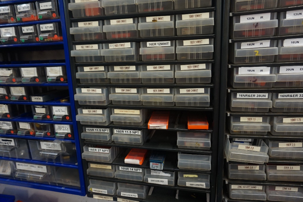 Storage Drawers with Carbide Tips