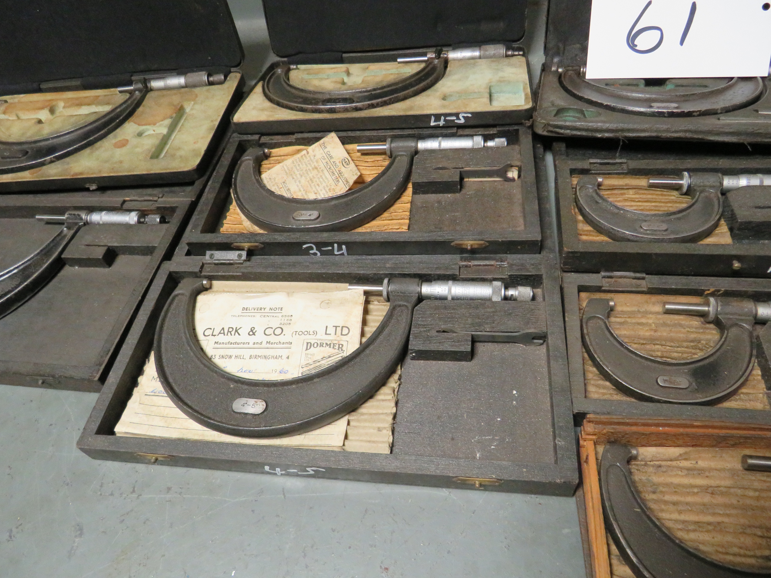 Qty of Imperial Micrometers