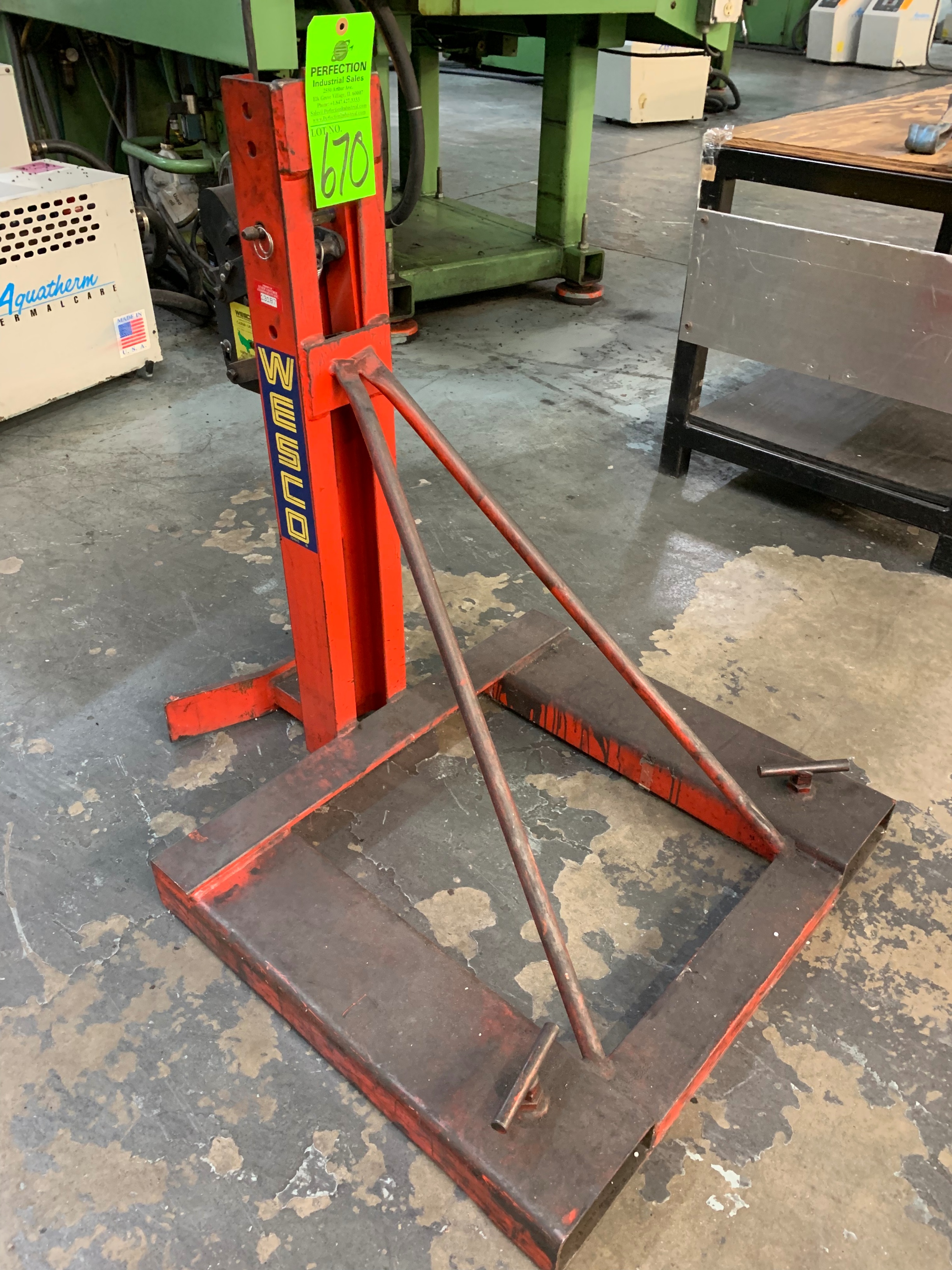 Wesco Gator Grip Drum Lifter Forklift Attachment