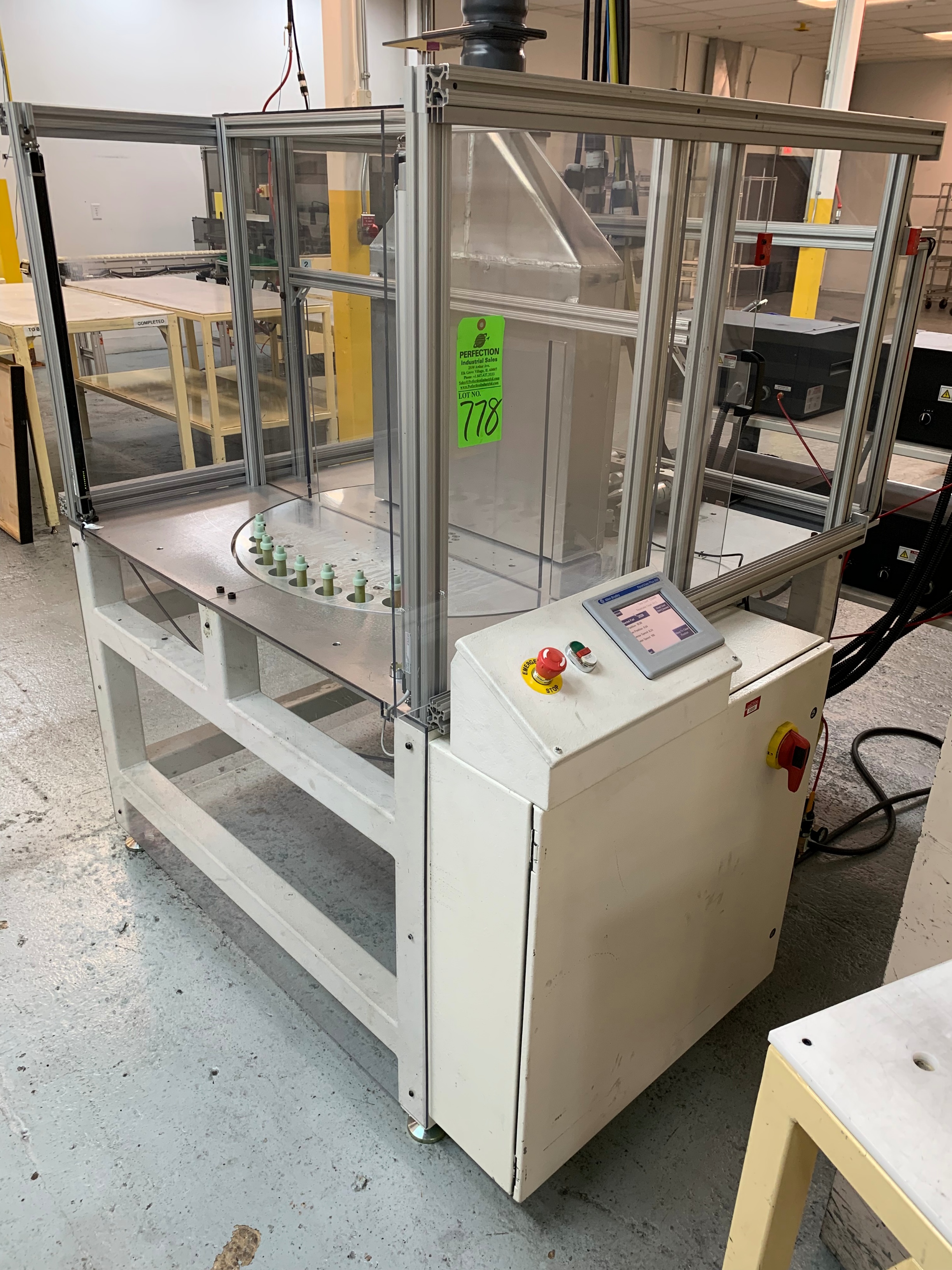 Laser Fixture System w/ Turntable and Laser Holders w/ AllenBradley