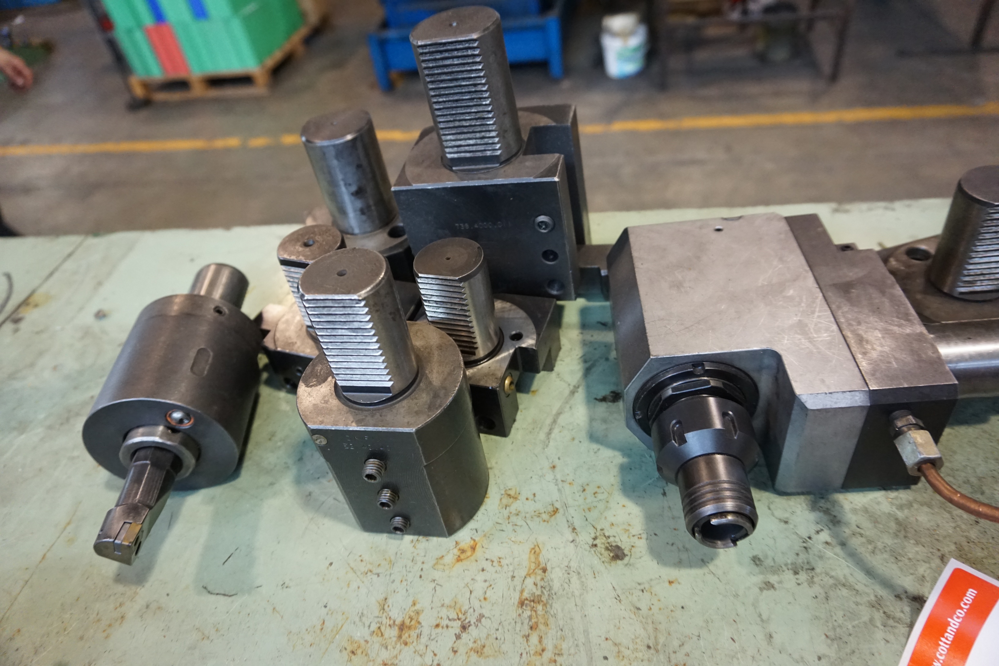 (1) Live Angled VDI 40 Tool and (6) Pieces of VDI 40 Tooling