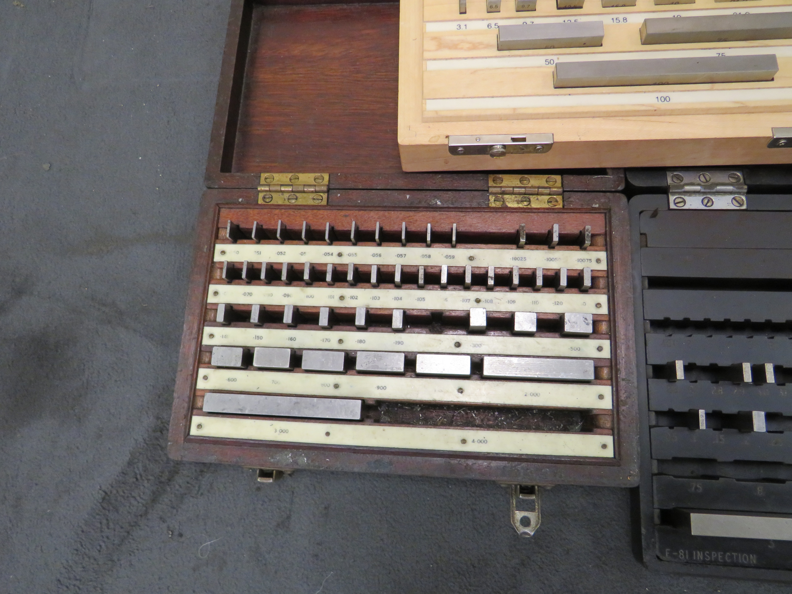 (2) Boxes of Imperial Slip Gauges & (1) Box of Metric Slip Gauges