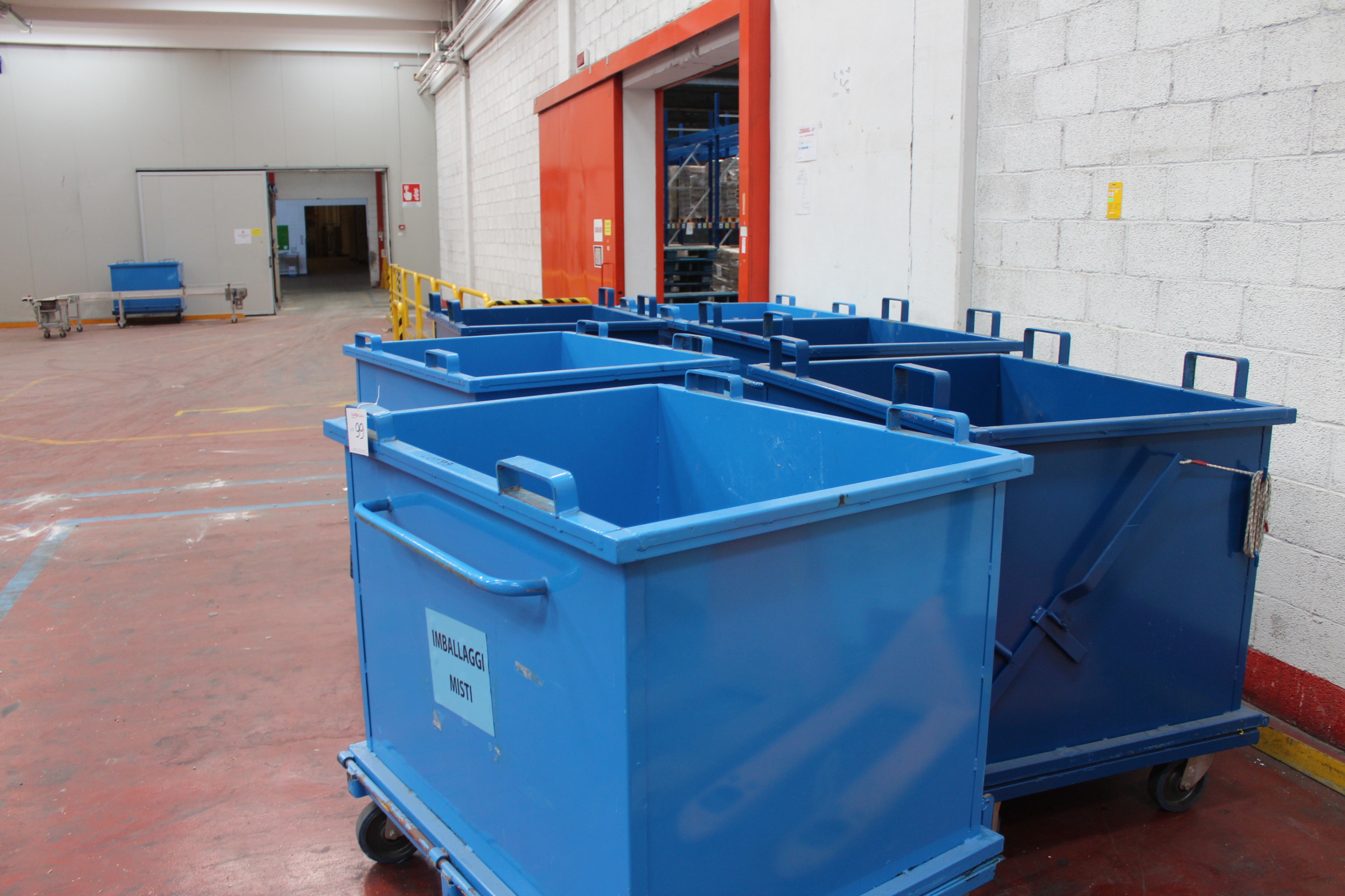 (6) 95cm x 120cm Steel Tipping Bins