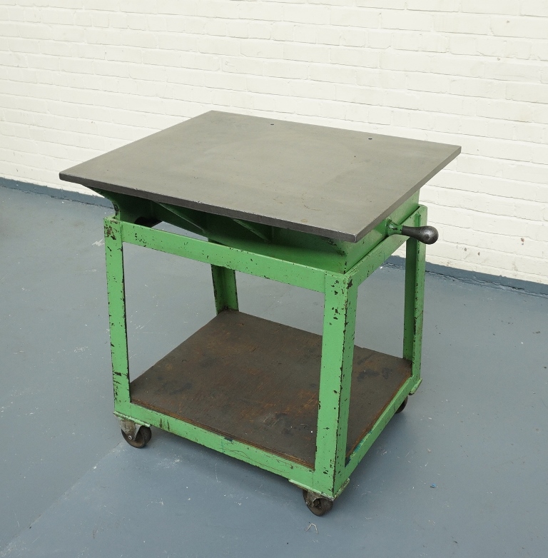 Cast Iron Surface Table on Steel Stand