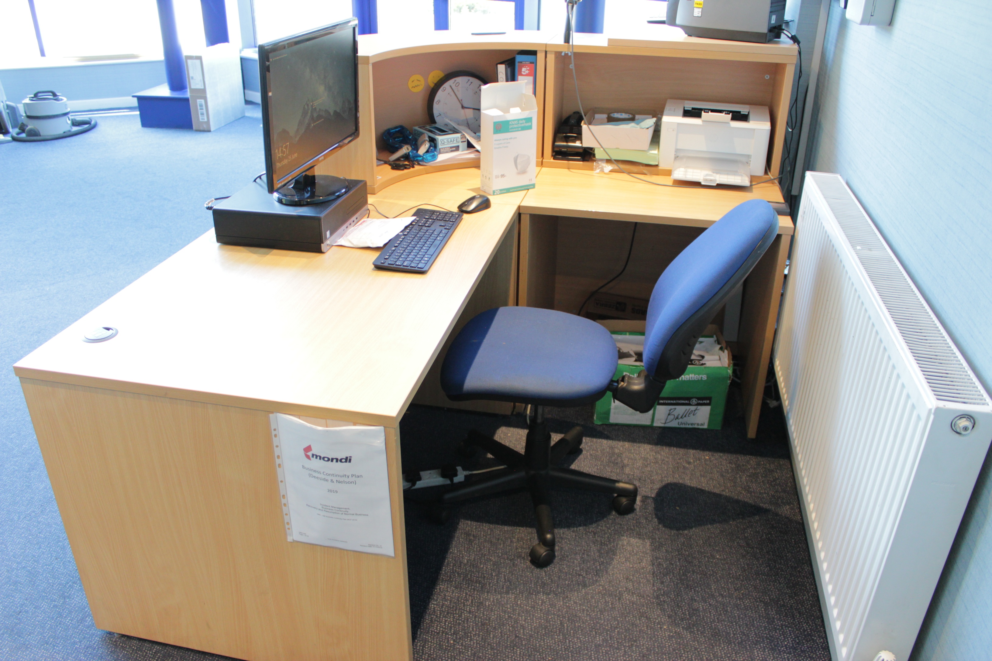 Reception Desk, Furniture and Glass Display Case