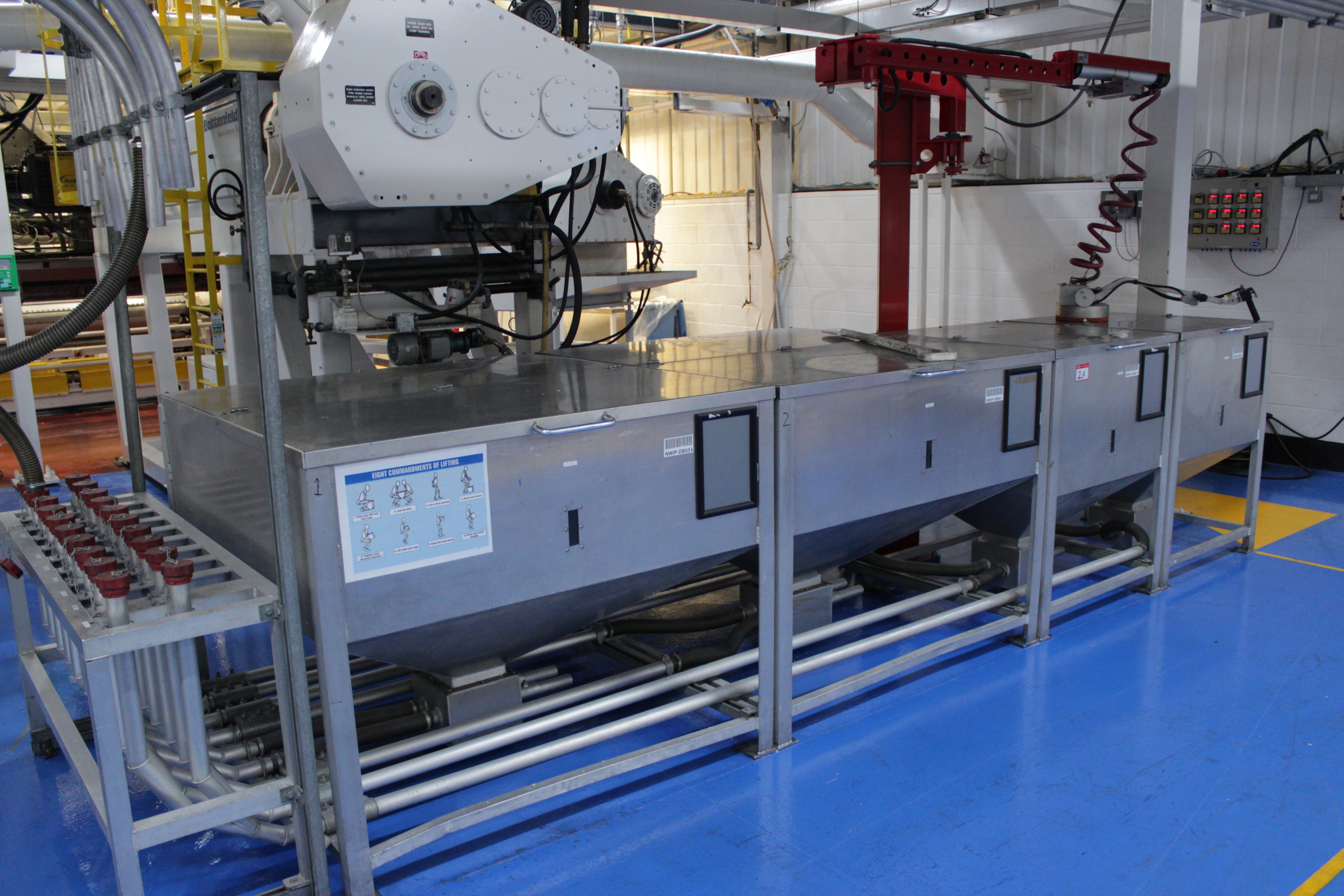 (4) x Stainless Steel Day Bins