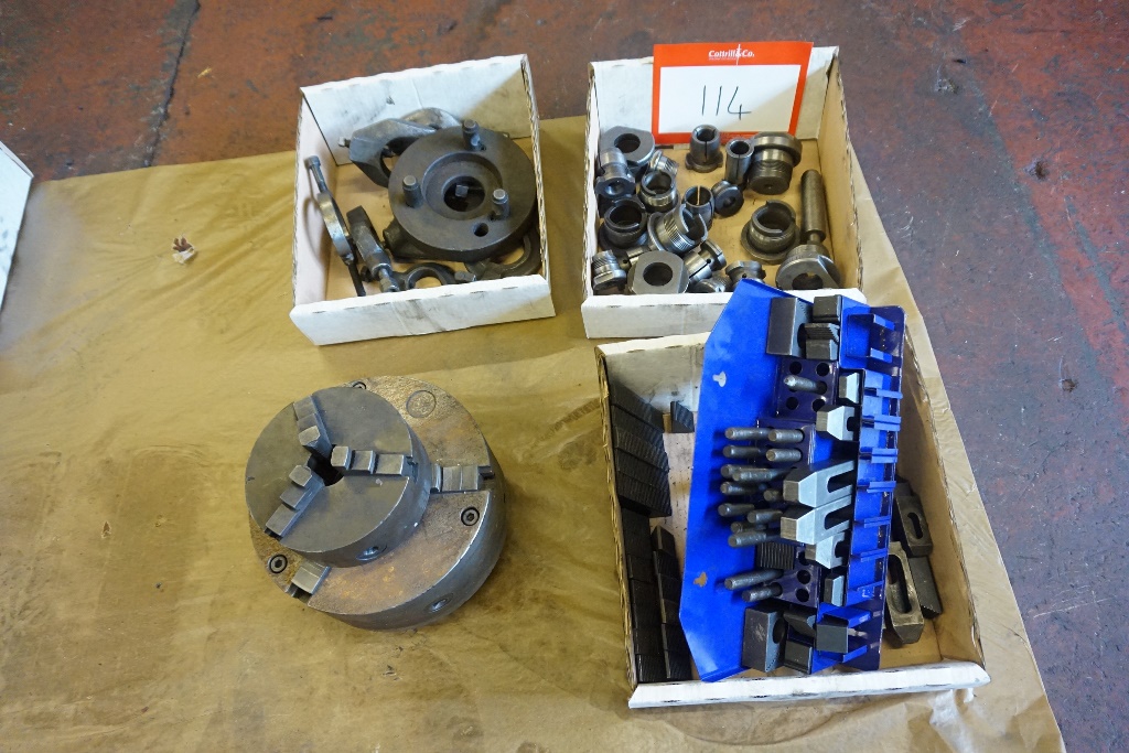 (2) 3 Jaw Chucks, Clamping Set, Autolock Collets