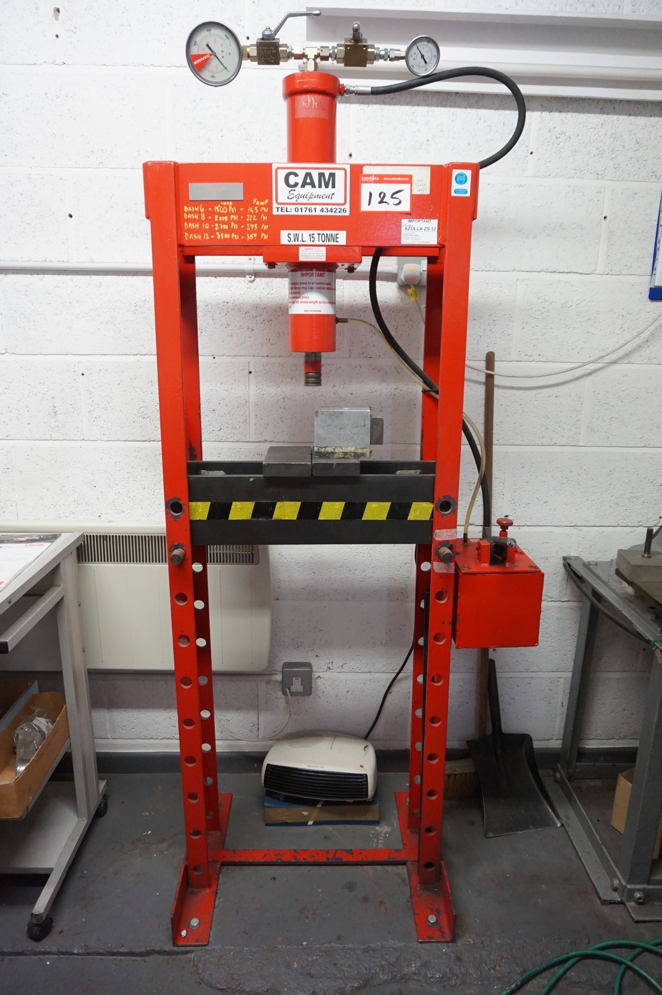 CAM Equipment Model 15Ton Bearing Press