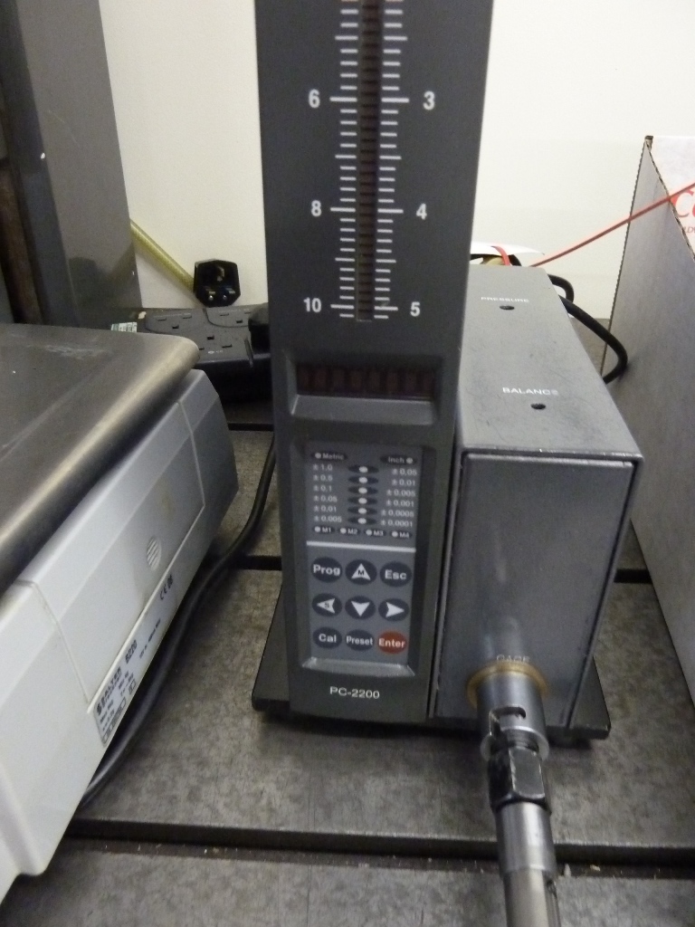 Bowers Model PC2000 Metrology Air Gauge