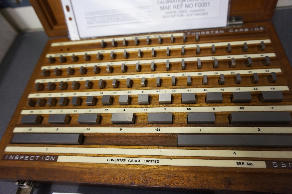 Set of Imperial Slip Gauges