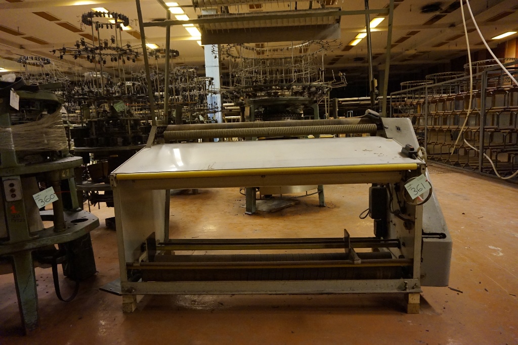 Durrant 2000mm Fabric Grading and Inspection Table with Rewind