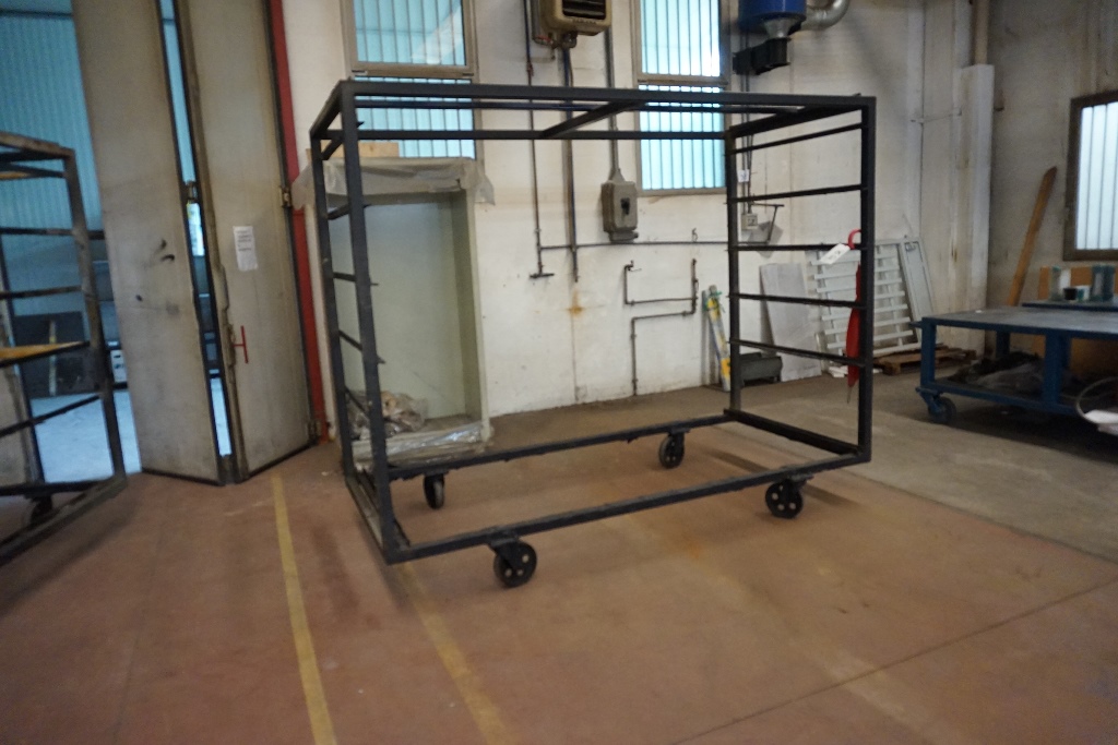 (2) Large Paint Trolleys