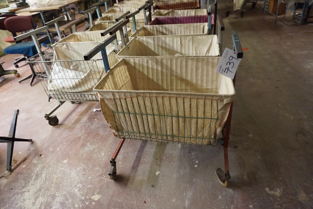 Large Qty of Mobile Lining Baskets