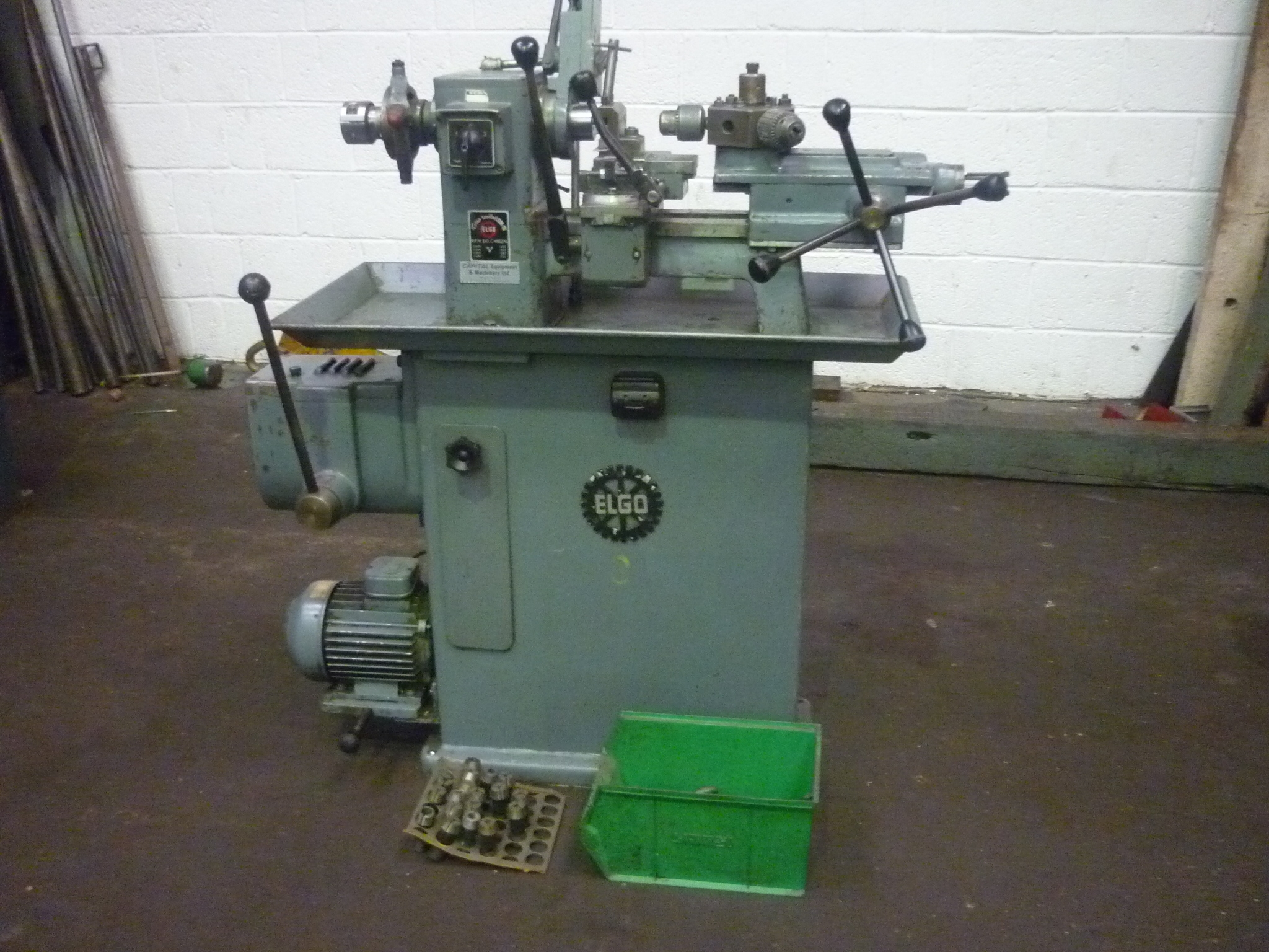 Elgo Capstan Lathe with Tooling