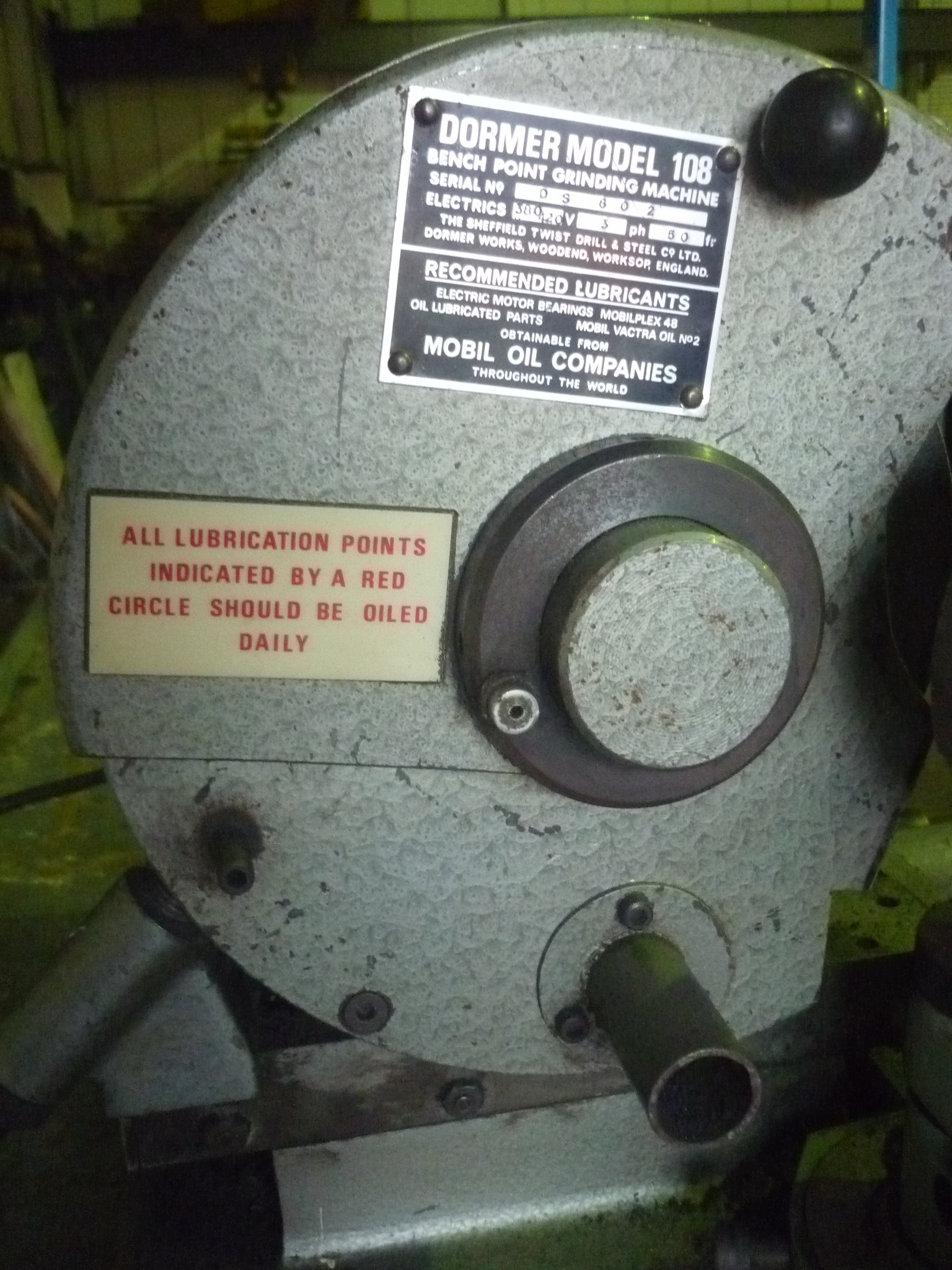 Dormer Model 108 Drill Grinder (Not with Bench)