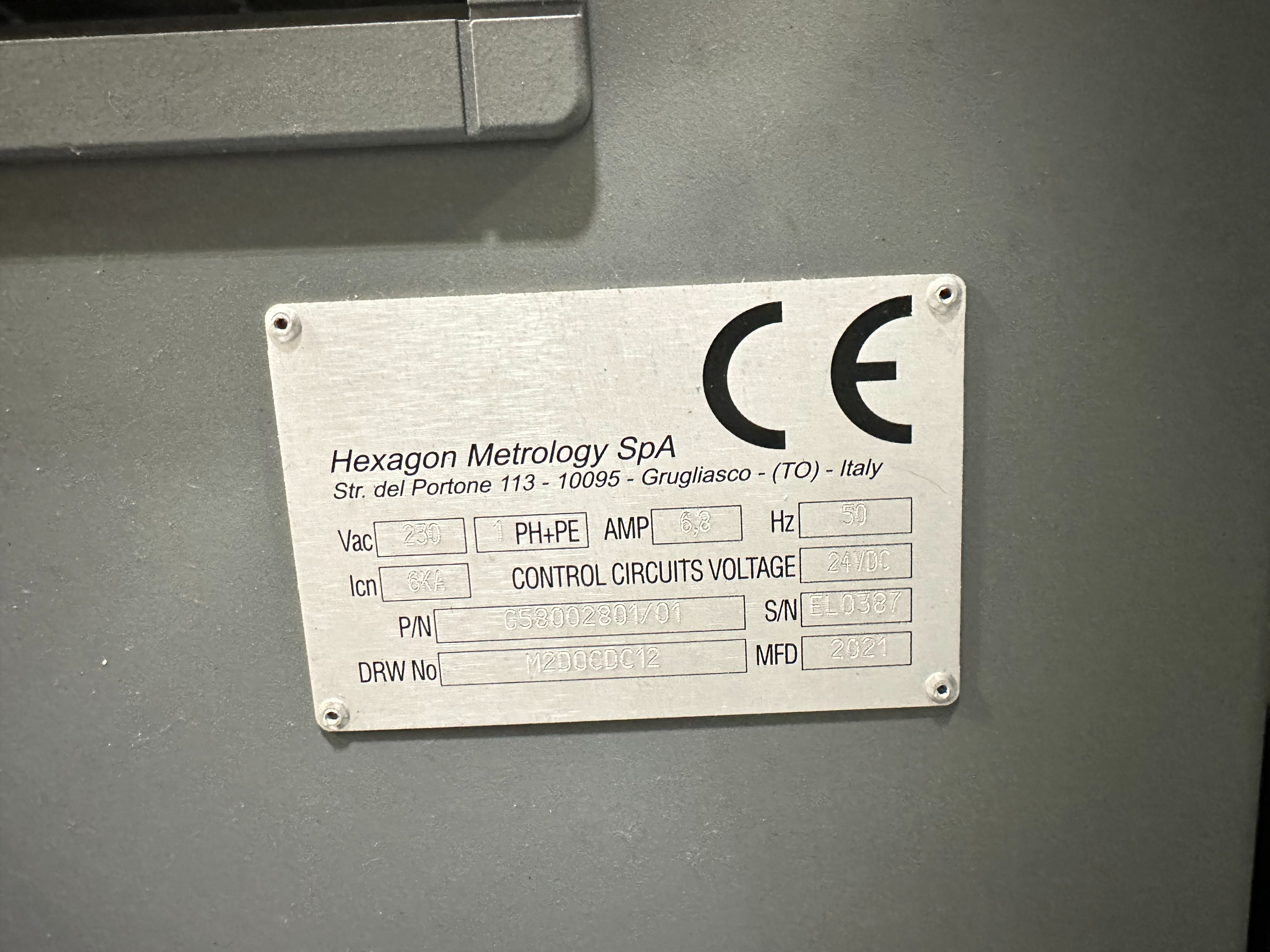 Hexagon Metrology Global S Blue 12.15.10 Co-ordinate Measuring Machine